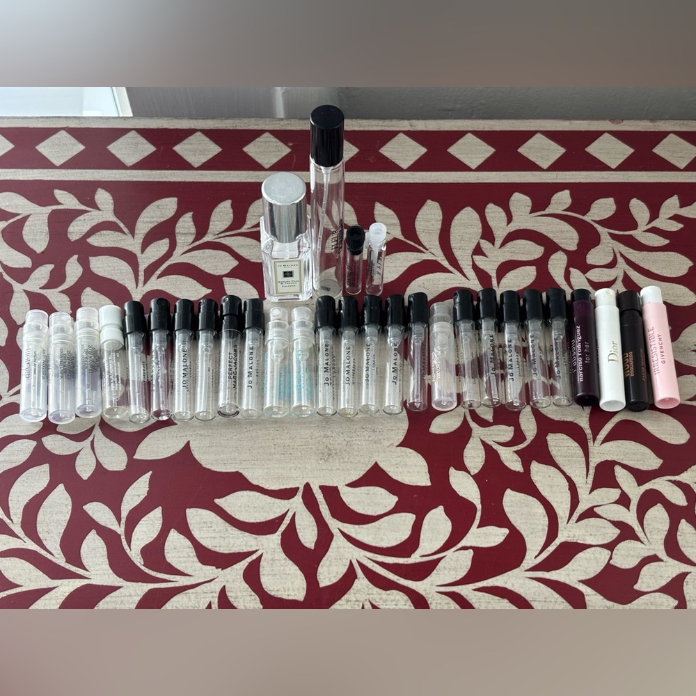 Assortment of Empty Perfume Vials